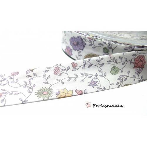 Fournitures mercerie: 1m ruban biais liberty 20mm b3171d