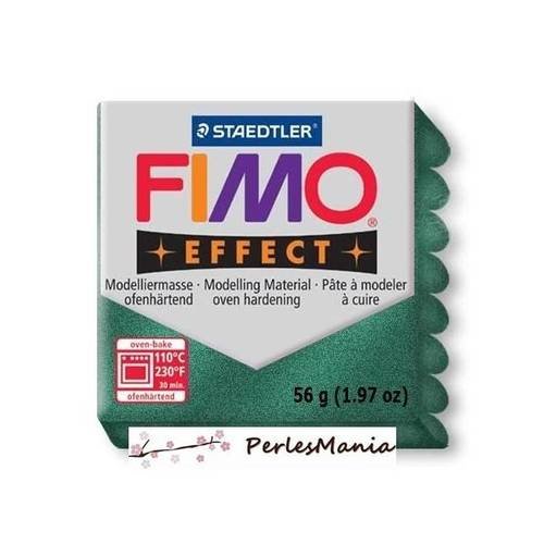 Loisirs créatifs: 1 pain 56g pate polymère fimo effect emeraude effet metallique ref 58
