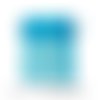 10 pochettes organza bleu turquoise ( 7 par 8cm ) pour bijoux, baptême, mariage