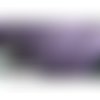 3 mètre de cordon de suédine cloutée doré aspect daim violet pr00208