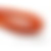 Perles pour bijoux: 10 rondelles 8 par 12mm magnésite orange