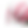 1 m ruban biais dentelle pois rose et blanc 12mm ref 71486 couleur 432