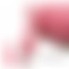1 m ruban biais dentelle pois rose fushia et blanc 12mm ref 71486 couleur 35