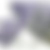 1 m cordon ruban biais dentelle pois violet et blanc 12mm ref 71486 couleur 52