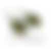 10 support de boucle d'oreille crochet rouleau ovale 13 par 18mm bronze id30345