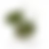 10 boucle d'oreille crochet vague plate ovale 18 par 25mm bronze id26761