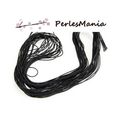 27 mètres élastique ronde diamètre 1mm noir