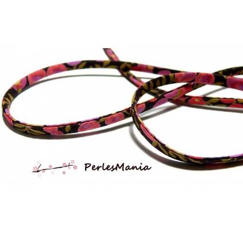 50cm s9009j ruban cordon spaghetti 5mm biais liberty fleuri, diy