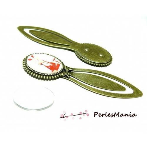 2 pièces: 1 marque page arty 18 par 25 mm bronze h841011 et 1 cab , diy