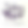 4 sequins médaillons émaillés biface goutte 13mm violet ref54, diy