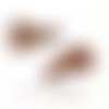 20 pompons breloque passementière coton multicolore arc en ciel 25mm