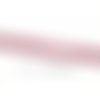 3 mètre de cordon de suédine strass cloutée argenté aspect daim 3 rangées facettée rose fushia