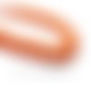 1 fil d'environ 66 perles rondelles verre facettée orange 10 par 8mm couleur 28