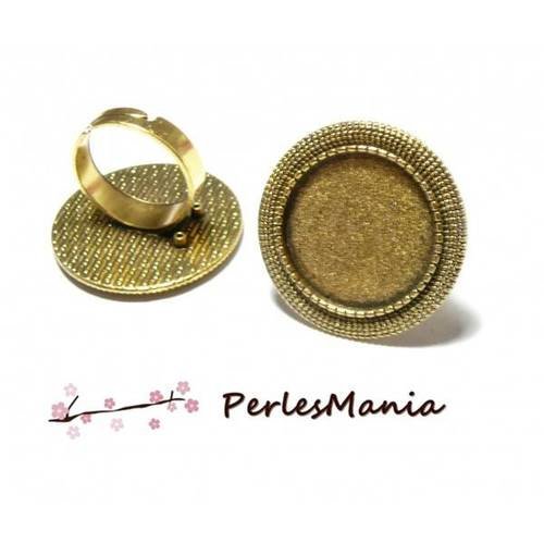 10 bagues arty triple cercle ref 157 qualité 20mm vieil or