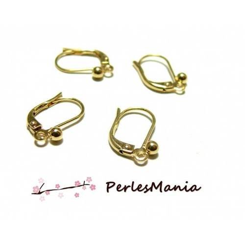 10 boucle d'oreille dormeuses bille fabrication française dore, diy
