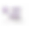 4 sequins médaillons émaillés biface navettes 23mm violet, diy