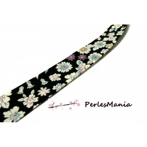 1m ruban biais liberty 20mm 4800-9 fleuri , diy