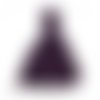 20 pompons breloque passementière coton violet 25mm s164887