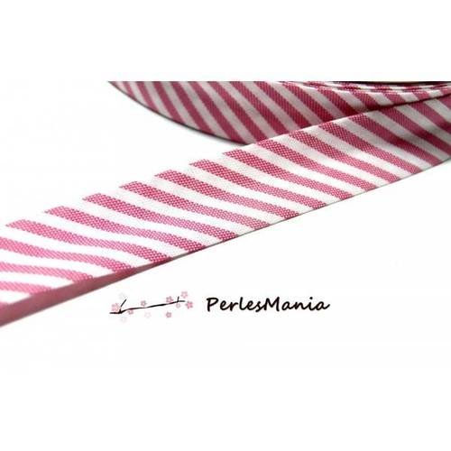 1m ruban biais liberty 18mm ligne 7450 couleur rose 35 , diy