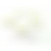 5 sequins médaillons émaillés biface rond 20mm blanc, diy
