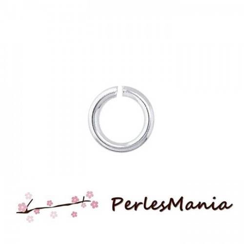 Pax 1200 anneaux de jonction 5 mm par 0.6 mm argent platine, diy