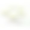 10 sequins médaillons émaillés biface rond 20mm blanc, diy