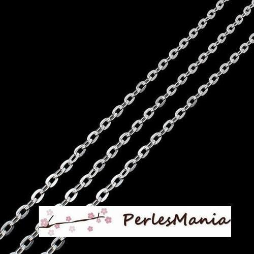 Pax : environ 9,5m chaine chainette a maille argent vif 427284-56