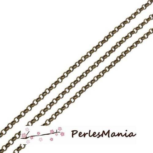 Pax : environ 9,5m chaine chainette a maille rollo bronze 2.5mm 427284-60
