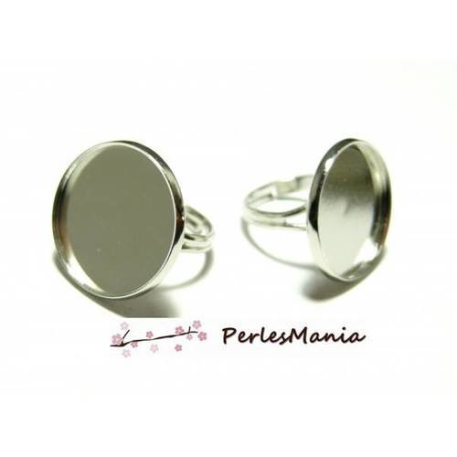 2 bagues double fine 18mm argent vif ref 8243, diy
