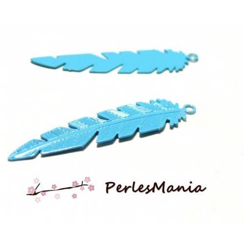 4 estampes filigrane bleu plume de 35 mm, diy