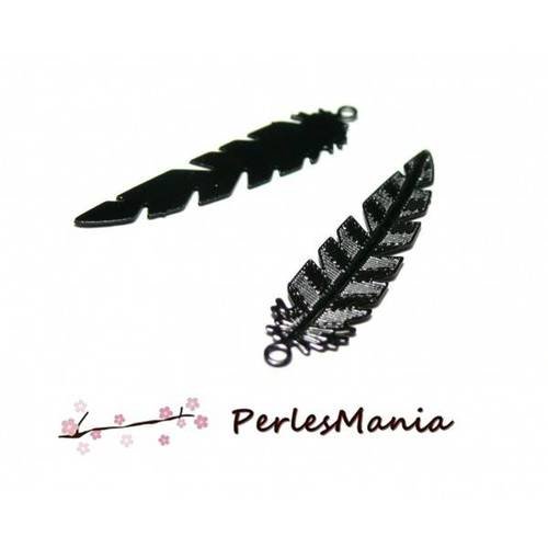 4 estampes filigrane noire plume de 35 mm, diy