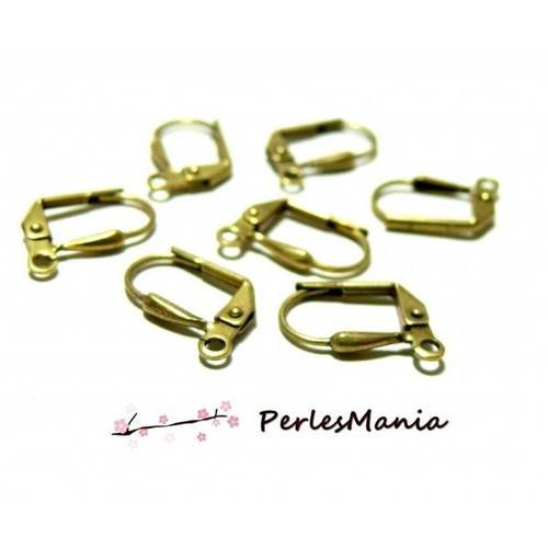 10 boucle d'oreille dormeuses goutte fabrication française bronze, diy