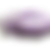 1 collier ras de cou en soie tissee lilas 3mm, h1141, diy