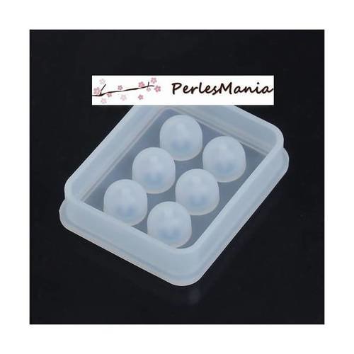 1 moule en silicone 6 perles utilisation fimo resine s1182745