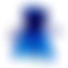 10 grandes pochettes organza bleu electrique ( environ 20 par 30cm ) h416