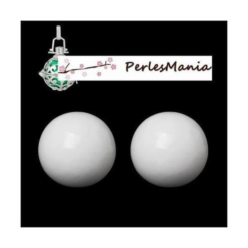 1 perle sonore 16mm blanc pour creation bola de grossesse s1167191