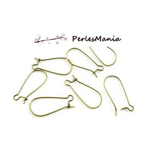 Pax 250 boucle d'oreille dormeuses 25 par 11 mm bronze s111881