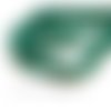 1 fil d'environ 100 perles rondes à facettes en verre 4mm vert emeraude h166402a