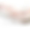 1 fil d'environ 50 perles colonne nacre rose pale en 8 par 4mm h1602