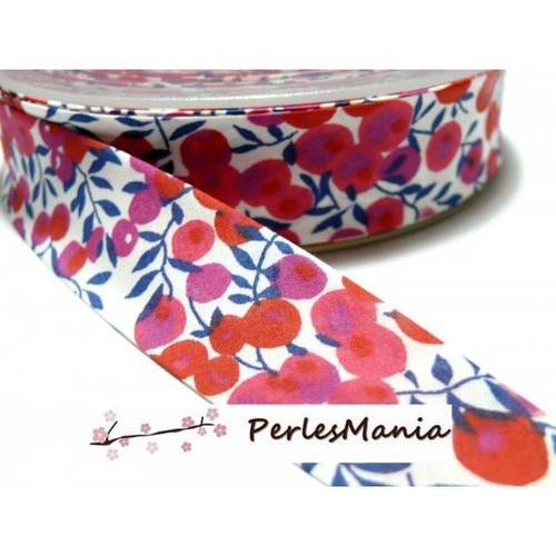 Apprêt mercerie 1m ruban biais liberty 20mm b9009s wiltshire