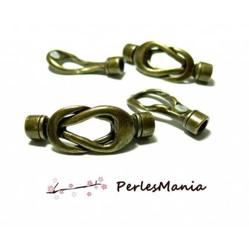 Pax 2 set de fermoir magnetique infini forme boucle bronze s1154000