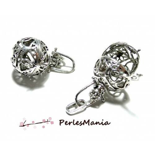 1 pendentif cage et perle bola harmony grossesse 18mm ou boule de parfum ( s1165270 )