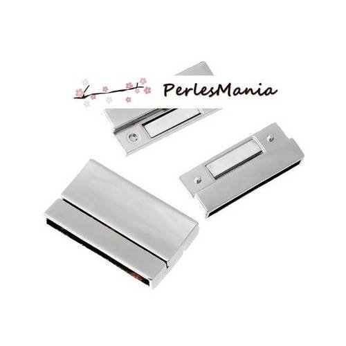 Pax 2 set de fermoirs magnetiques argent platine 43mm s1152924