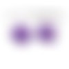 Pax 5 sequins médaillons émaillés biface losange 24mm violet s1191545