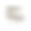 10 estampes filigrane plumes or rose de 17mm c7256