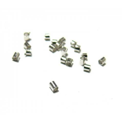 Pax 10gr perles a ecraser metal argent platine he001