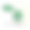 4 estampes pendentif filigrane goutte gm vert pastel de 35mm, b1394