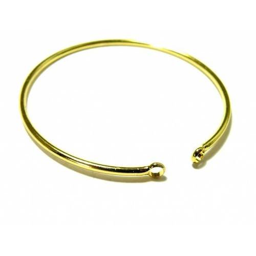 Bn1129449 pax 2 supports bracelet jonc avec anneau 55mm couleur doré