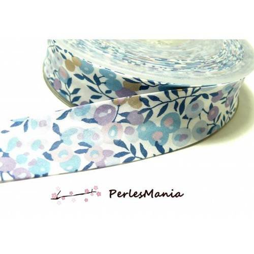 1 mètre ruban biais liberty wiltshire 20mm b9009e