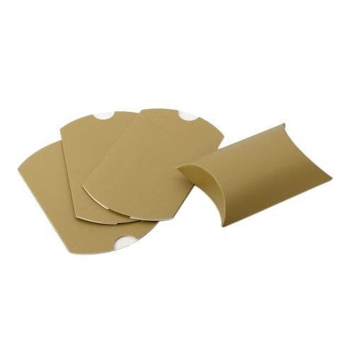 Ps110113305 pax 20 emballage carton, emballage cadeau, berlingots  9x7cm couleur or mat